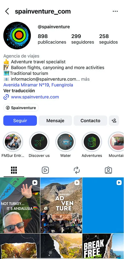 Spainventure — agencia de turismo de aventura